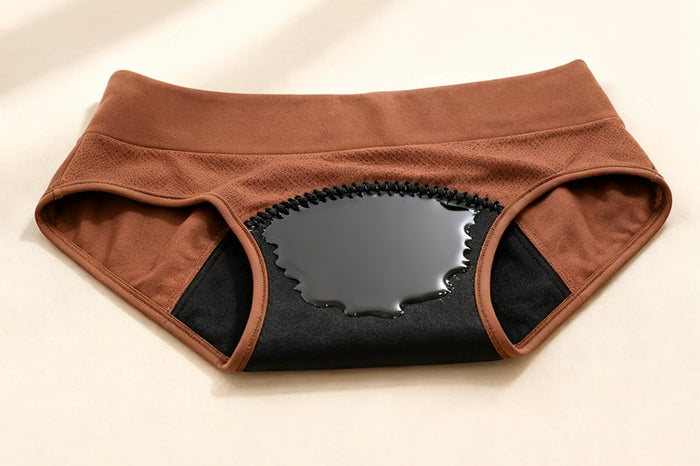 Inside view showing the absorbent panel